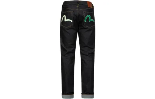 EVISU Slim-leg Logo-patches Jeans