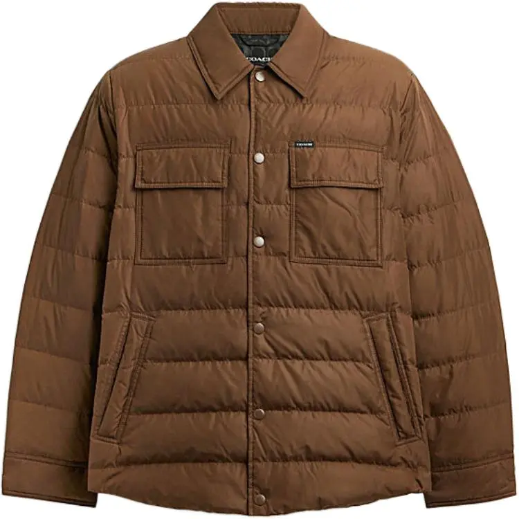 COACH FW24 Down Jacket Men's Brown