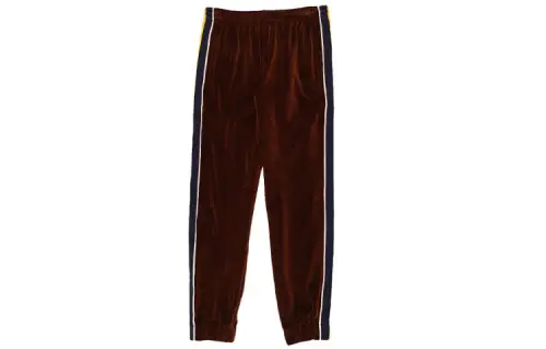 GUCCI Velvet Logo Pants