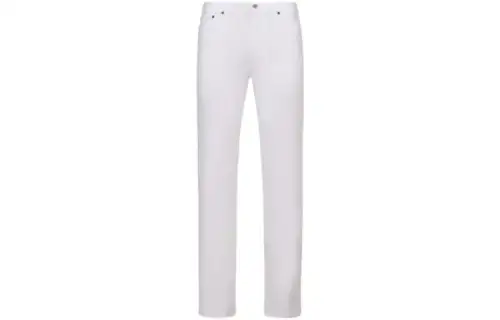 DIOR Jeans Men's White Moderate Slim Fit Pants