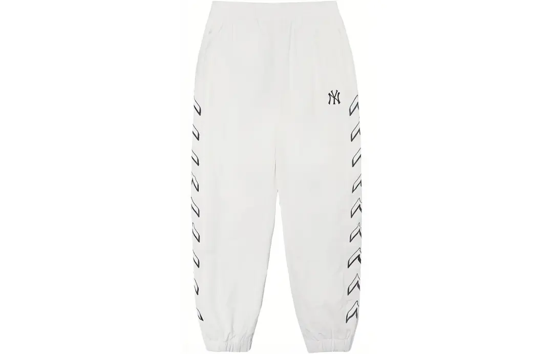 MLB New York Yankees Knitted Sweatpants Unisex White