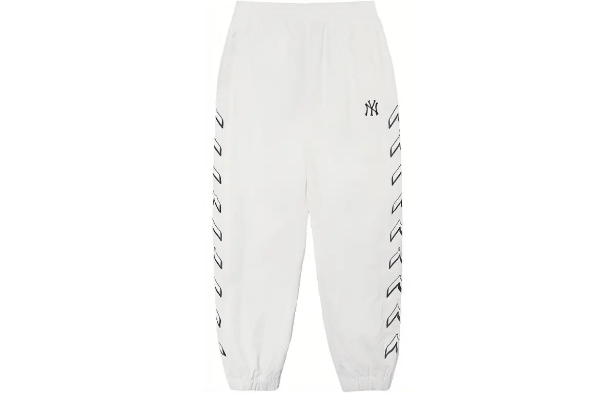 MLB New York Yankees Knitted Sweatpants Unisex White