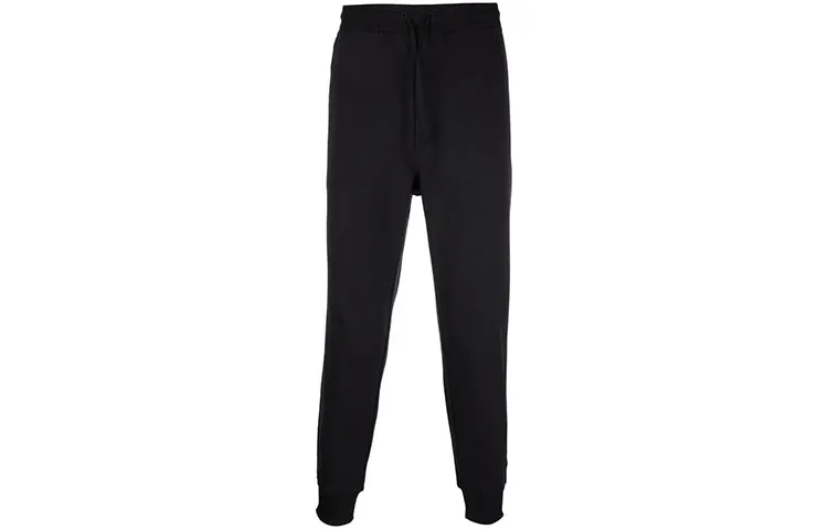 Y 3 Knitted Sweatpants Men's Black Moderate Tapered Pants