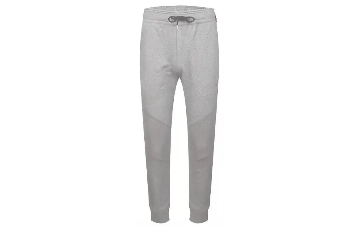Jordan Knitted Sweatpants Men's Gray Moderate Cuffed Pants