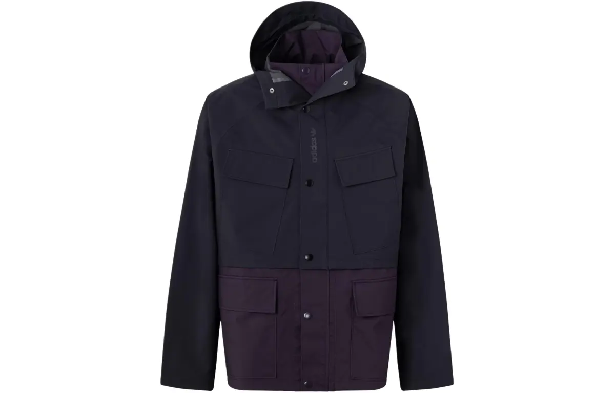 Adidas Originals Convertible Shell Jacket Jackets & Coats Men's Black Purple