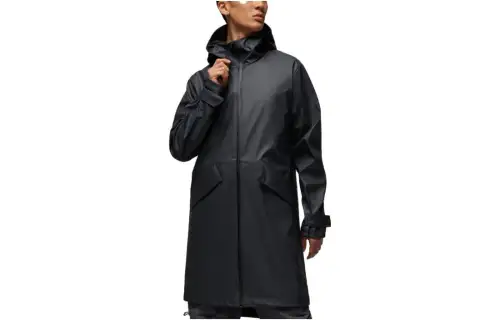 Jordan Trench Coats Men's Dark Gray Hooded Moderate