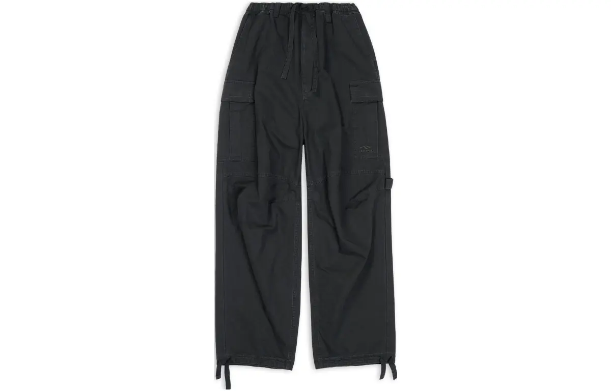 drawstring cargo trousers