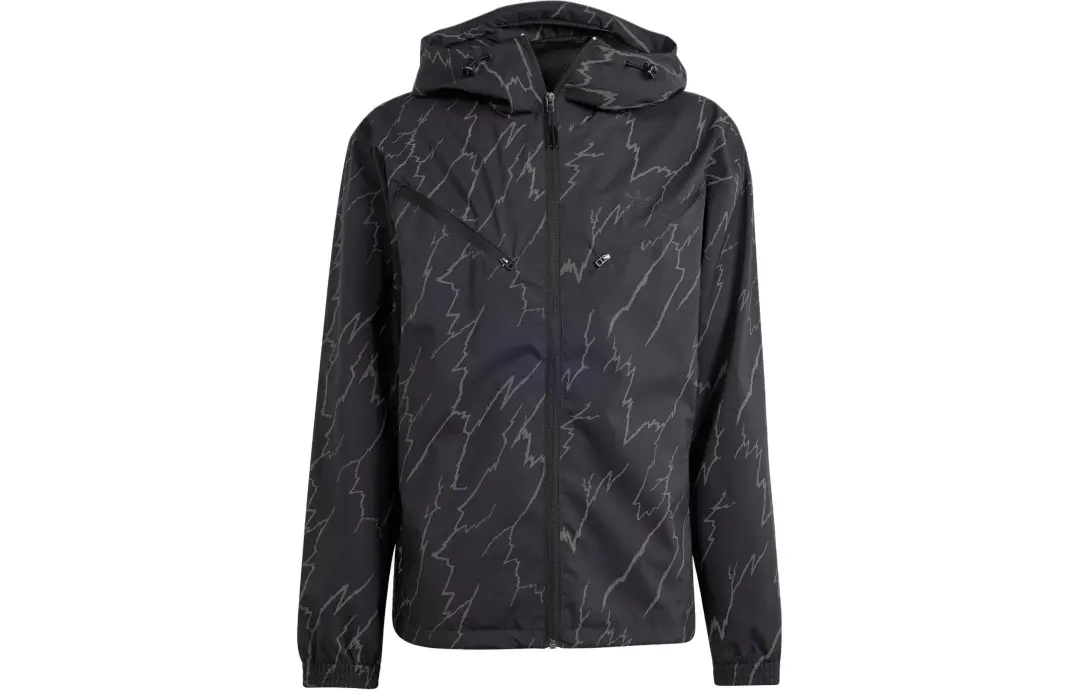 Adidas Originals Montreal Print Windbreaker Jackets & Coats Men's Black