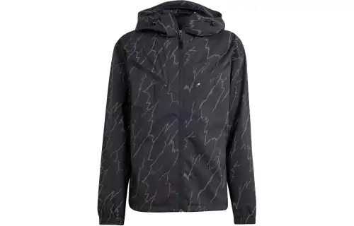 Adidas Originals Montreal Print Windbreaker Jackets & Coats Men's Black