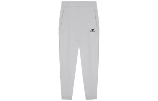 New Balance Knitted Sweatpants Men's Gray Moderate Cuffed Pants