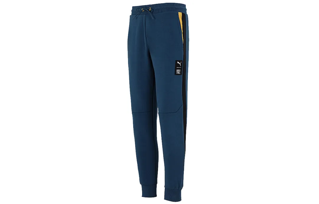 PUMA Knitted Sweatpants Men's Blue