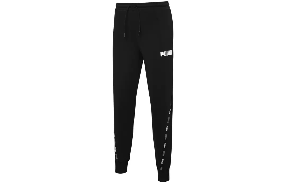 PUMA Knitted Sweatpants Men's Black