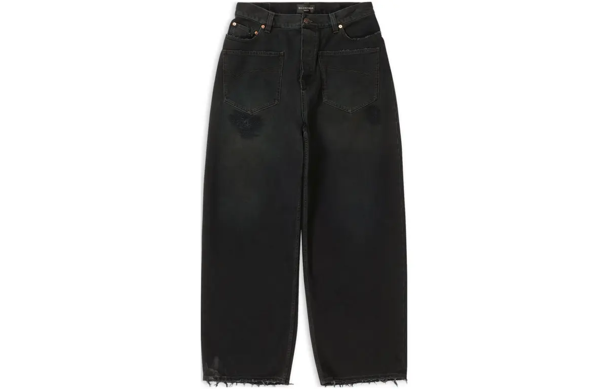 Balenciaga Jeans Loose Fit Unisex Black