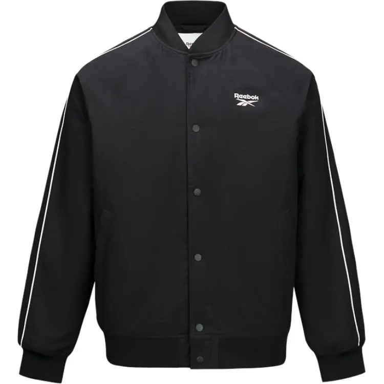 Reebok Stand Collar Sports Jackets & Coats Unisex Black