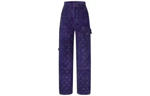 LOUIS VUITTON Cargo Pants Men's Purple