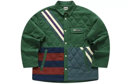 FILA FUSION x FACETASM Puffer Jacket Unisex Pine Needle Green