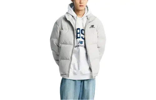 New Balance Down Jacket Unisex Light Gray