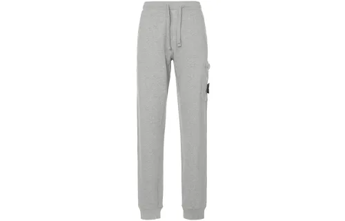 STONE ISLAND Knitted Sweatpants Men's Gray