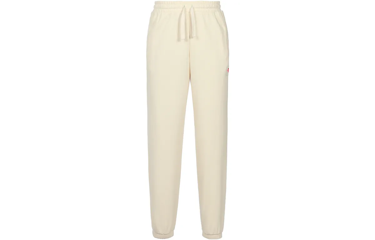Adidas Originals Knitted Sweatpants Unisex Ecru Moderate Cuffed Pants