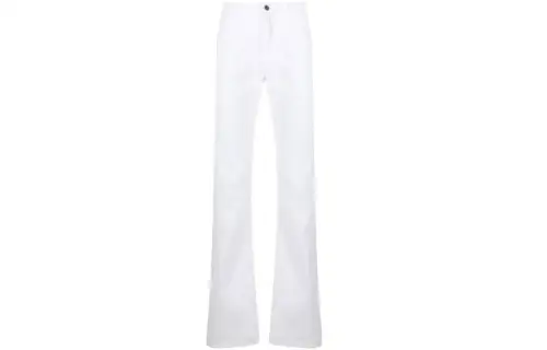 GUCCI Jeans Men's White Moderate Flared Pants