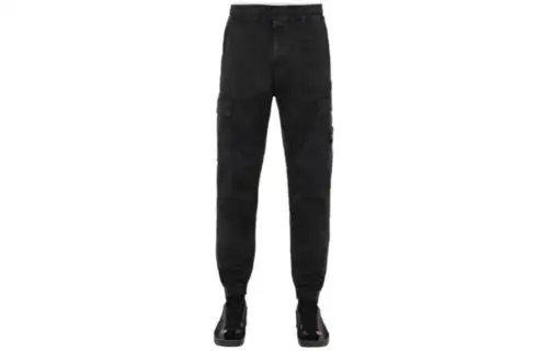 STONE ISLAND Cargo Pants Men's Black