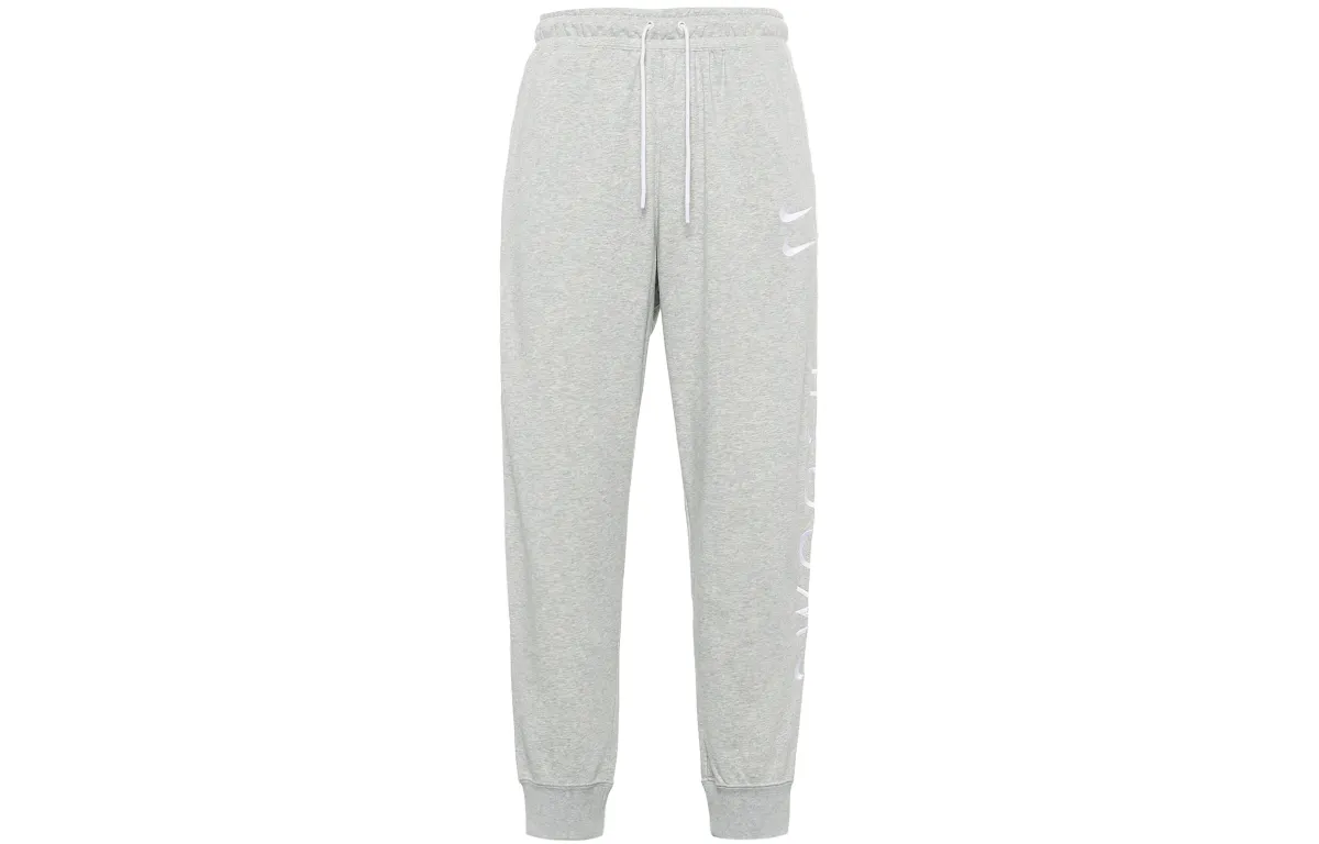 Nike Knitted Sweatpants Men's Heather Gray Moderate Cuffed Pants