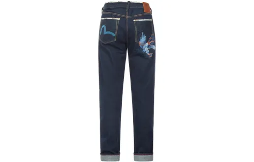 EVISU Jeans Men's Denim Blue Moderate Slim Fit Pants