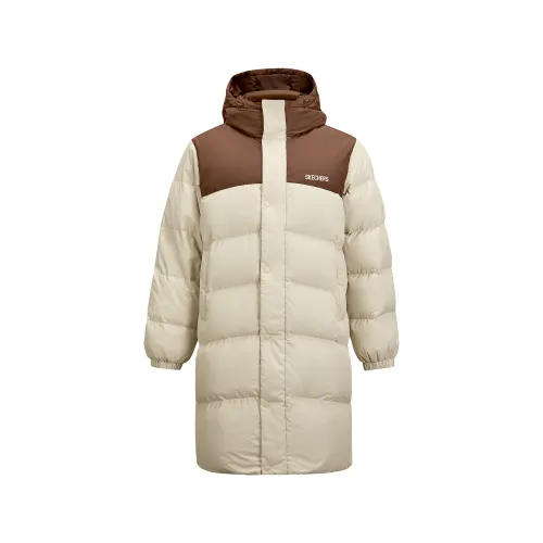 Skechers Down Jacket Unisex Light Brown