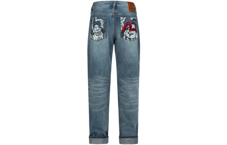 EVISU Jeans Men's Denim Blue Moderate Other