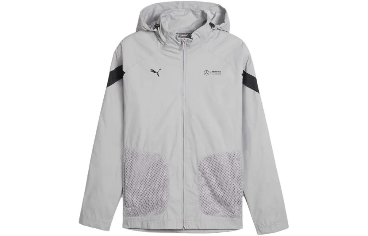 PUMA Mercedes AMG-Petronas F1 Jackets Men's Gray Hooded Moderate Other
