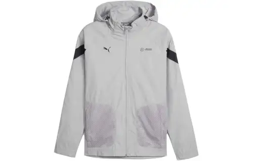 PUMA Mercedes AMG Petronas F1 Jackets Men's Gray Hooded Moderate Other