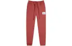 Jordan Knitted Sweatpants Men's Red Moderate Cuffed Pants
