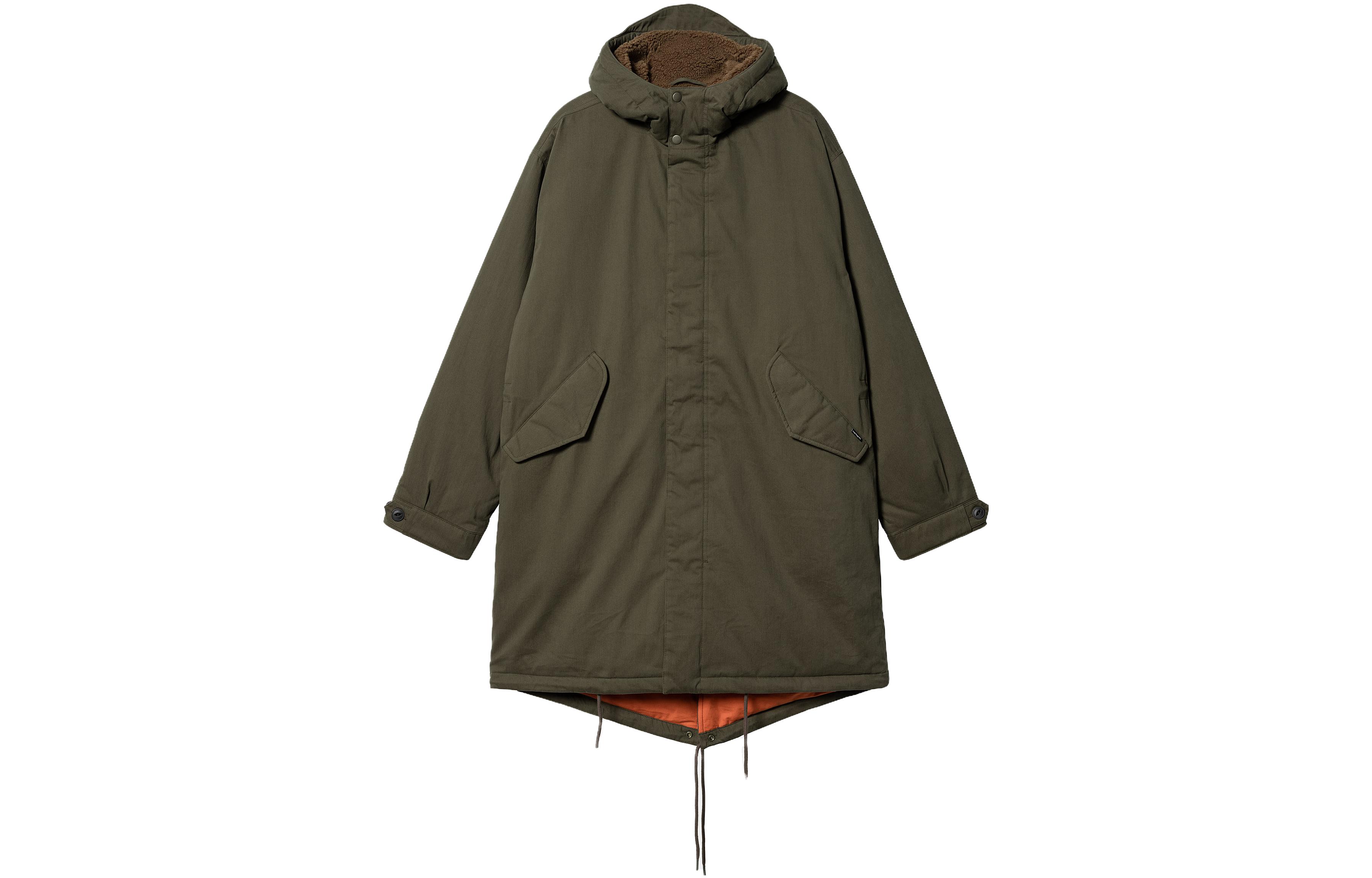 Carhartt WIP FW23 TOUR series Military style fish tail silhouette parka men's green