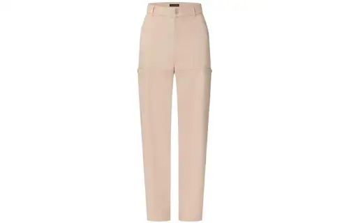 LOUIS VUITTON Flocked Cotton Workwear Pants