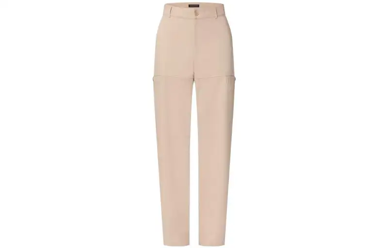 LOUIS VUITTON Flocked Cotton Workwear Pants
