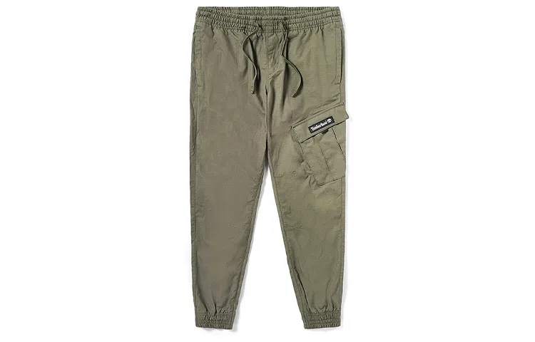 Timberland Casual Pants Men's Army Green Moderate Cuffed Pants