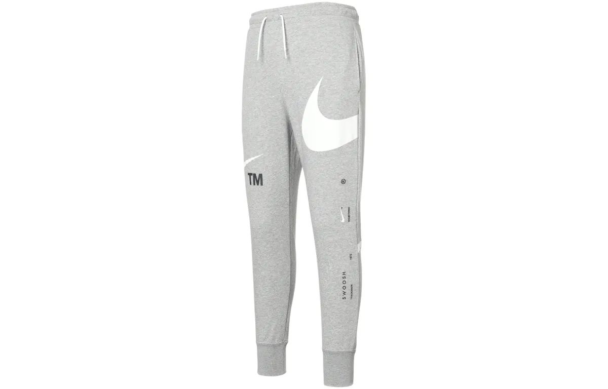 Nike Swoosh drawstring cotton track pants