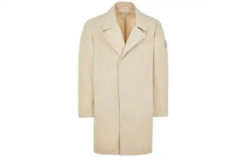 STONE ISLAND Trench Coat Men's Khaki