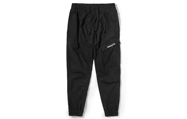 Timberland Casual Pants Men's Black Moderate Straight Fit Pants