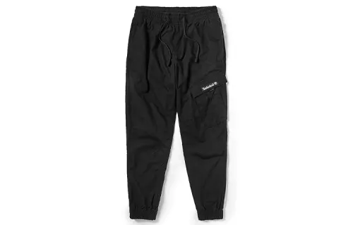 Timberland Casual Pants Men's Black Moderate Straight Fit Pants