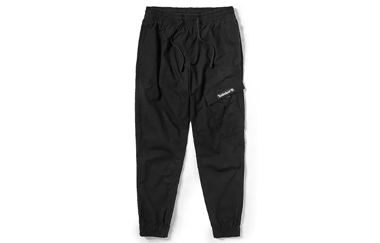 Timberland Casual Pants Men's Black Moderate Straight Fit Pants