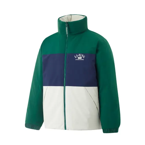 Li Ning Down Jacket Unisex Mint Green / Silver Birch Gray / Deep Navy Blue