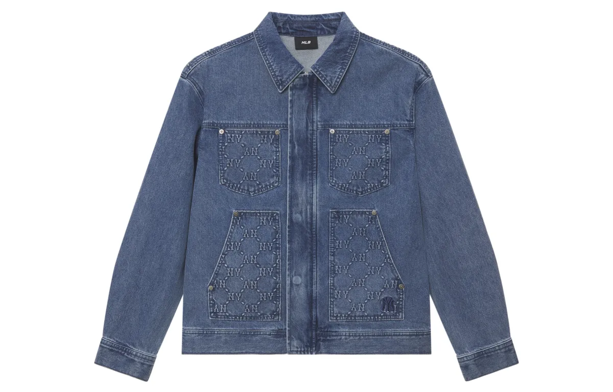 MLB MONOGRAM SS25 Jacket Unisex Standard Denim