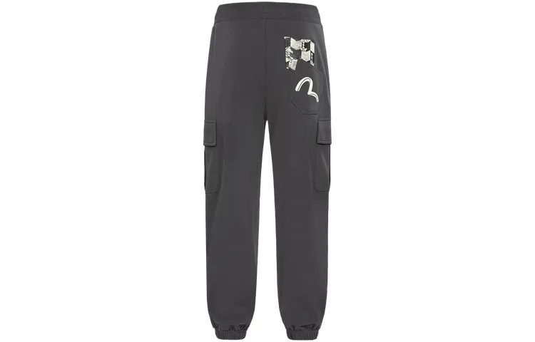 EVISU Cargo Pants Men's Dark Gray Moderate