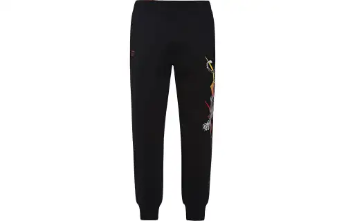 EVISU Cuffed Pants Sweatpants Men's Black
