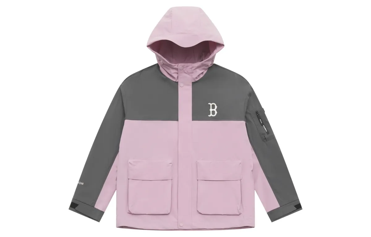 MLB Boston Red Sox Basic Collection SS25 Jacket Unisex Heather Gray Purple