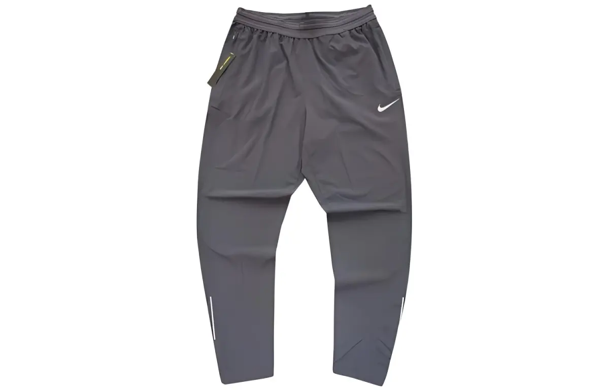 Nike Knitted Sweatpants Men's Gray Moderate Straight Fit Pants