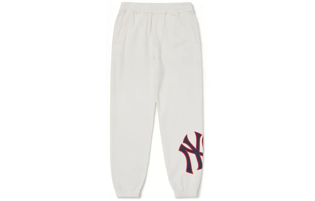MLB Knitted Sweatpants Unisex White
