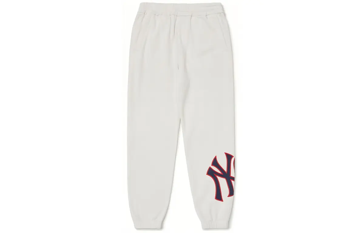 MLB Knitted Sweatpants Unisex White