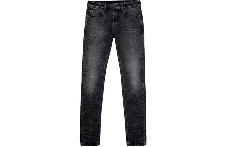 DIESEL Jeans Men's Black Moderate Slim Fit Pants